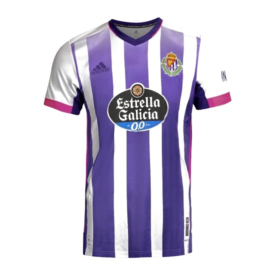 Thailand Trikot Real Valladolid Heim 2020-21 Weiß Lila Fussballtrikots Günstig